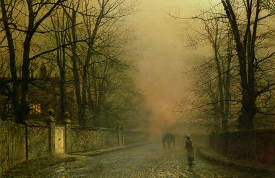 Dove indugiano i pallidi raggi di luna da John Atkinson Grimshaw